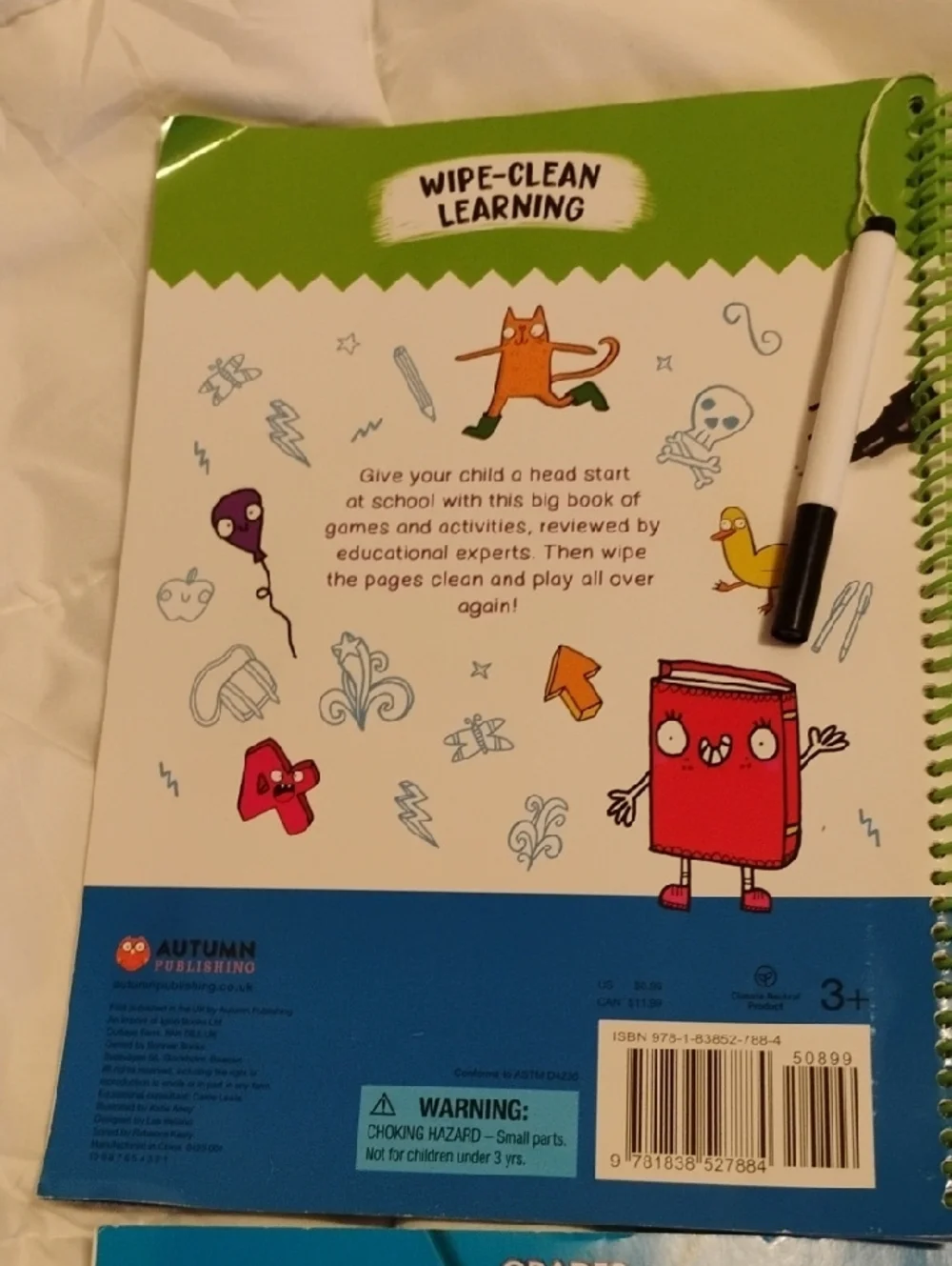 Kids Learning Activity Book Set - Phonics & Early Math - Multicolor - Picture 3 of 10
